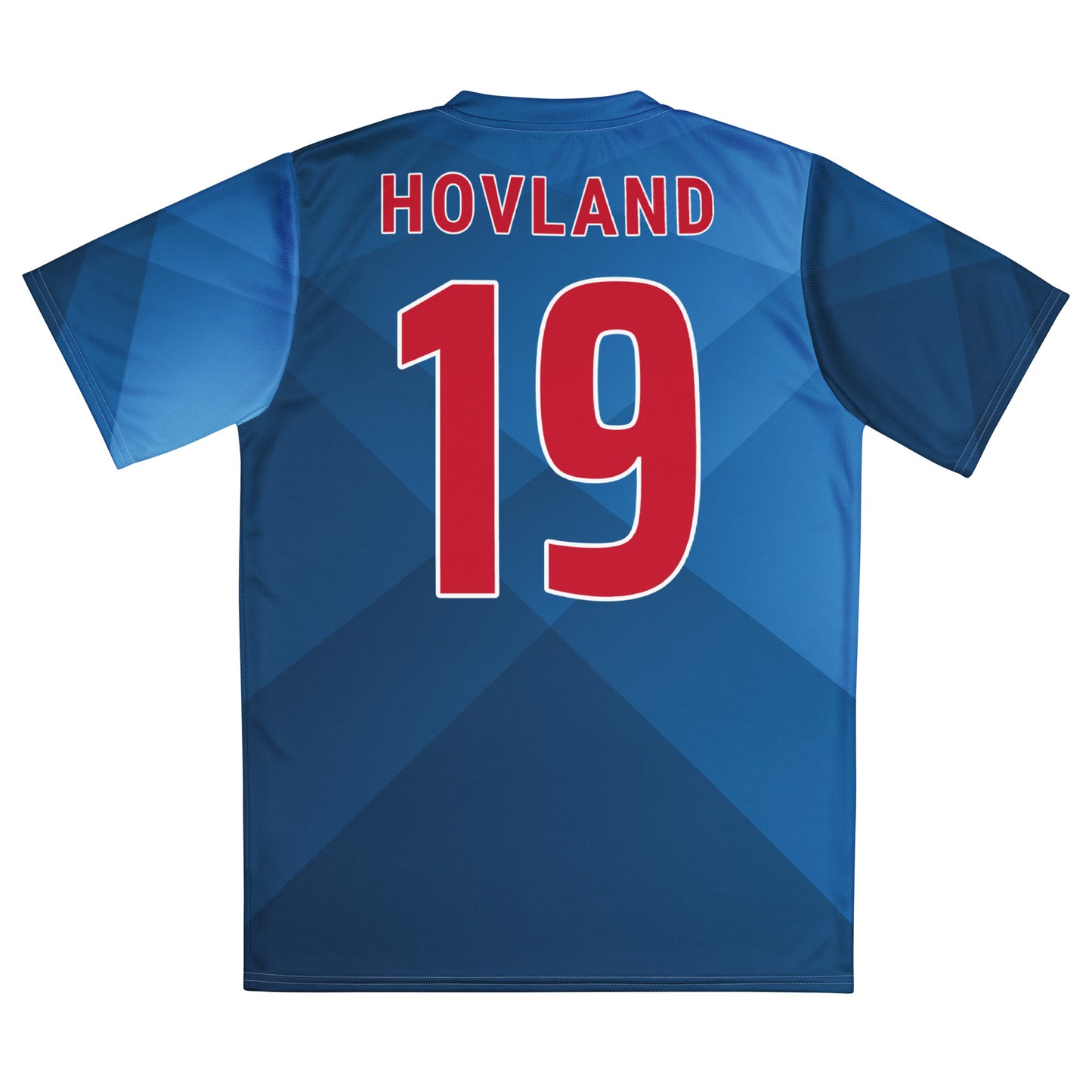 Unisex Golf Jersey – Viktor Hovland #19 – Flag of Norway (Back Number Only) – White Outline