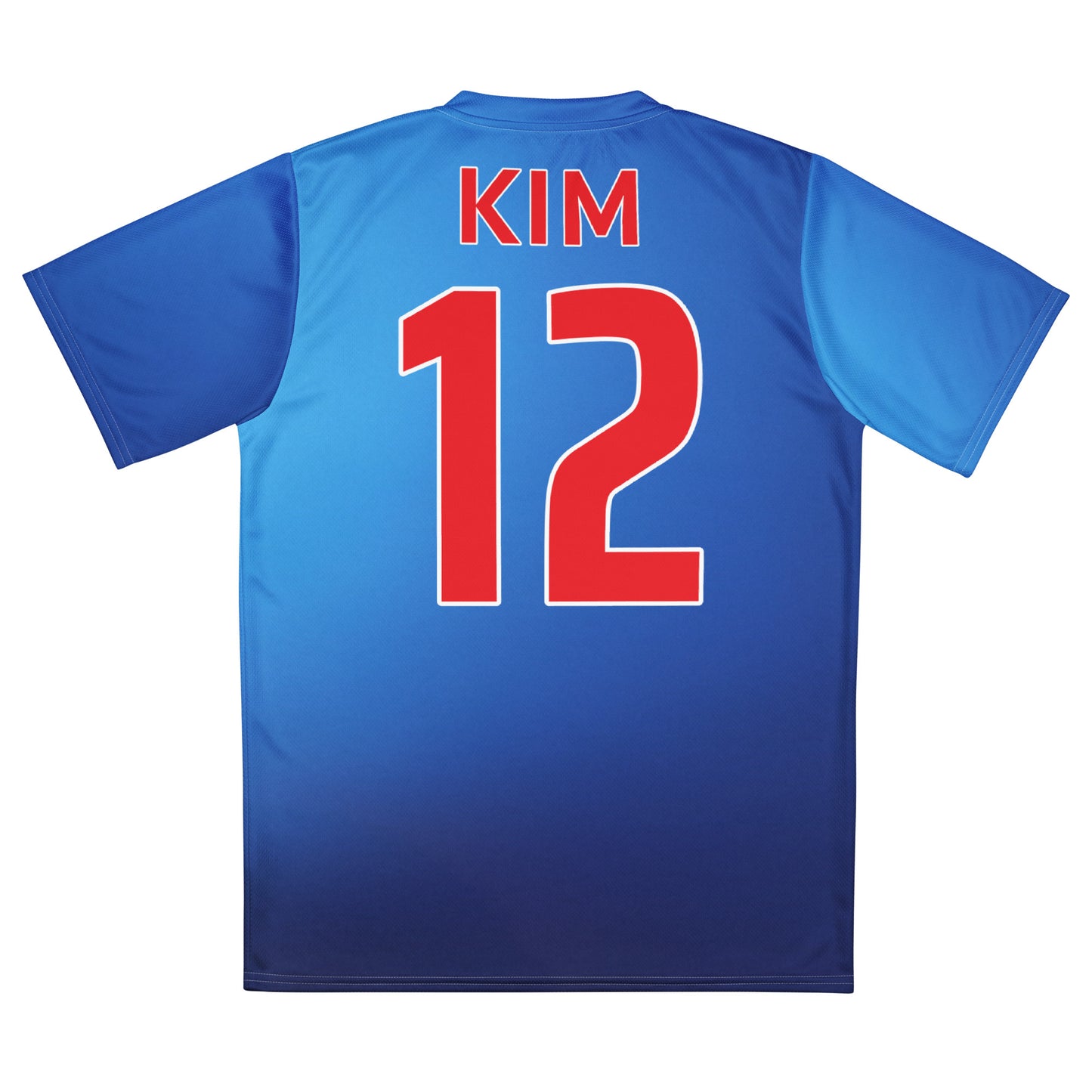 Unisex Golf Jersey – Si Woo Kim #12 – Flag of South Korea (Back Number Only) – White Outline