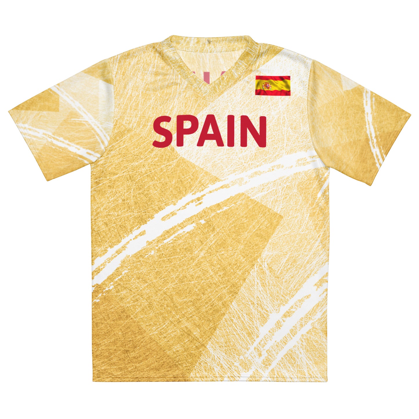 Unisex Golf Jersey – Jon Rahm #16 – Flag of Spain (Back Number Only)