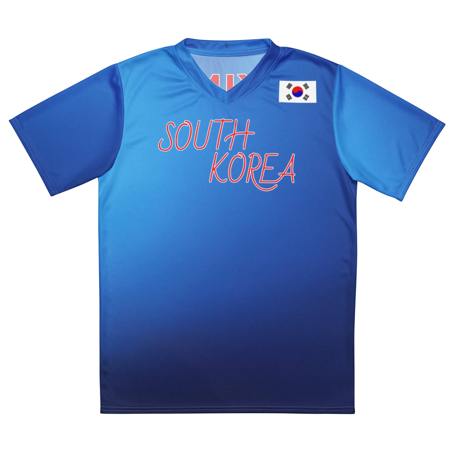 Unisex Golf Jersey – Si Woo Kim #12 – Flag of South Korea (Back Number Only) – White Outline