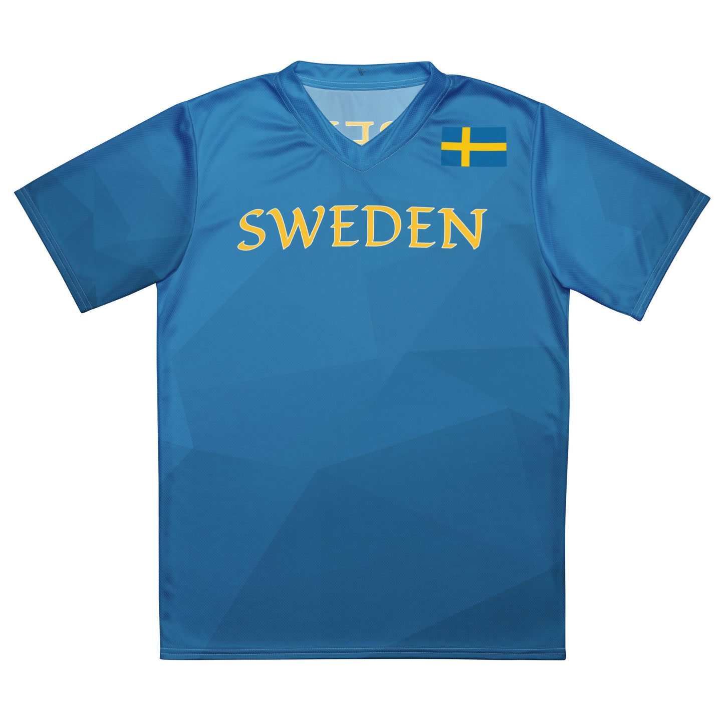 Unisex Golf Jersey – Ludvig Aberg #23 – Flag of Sweden