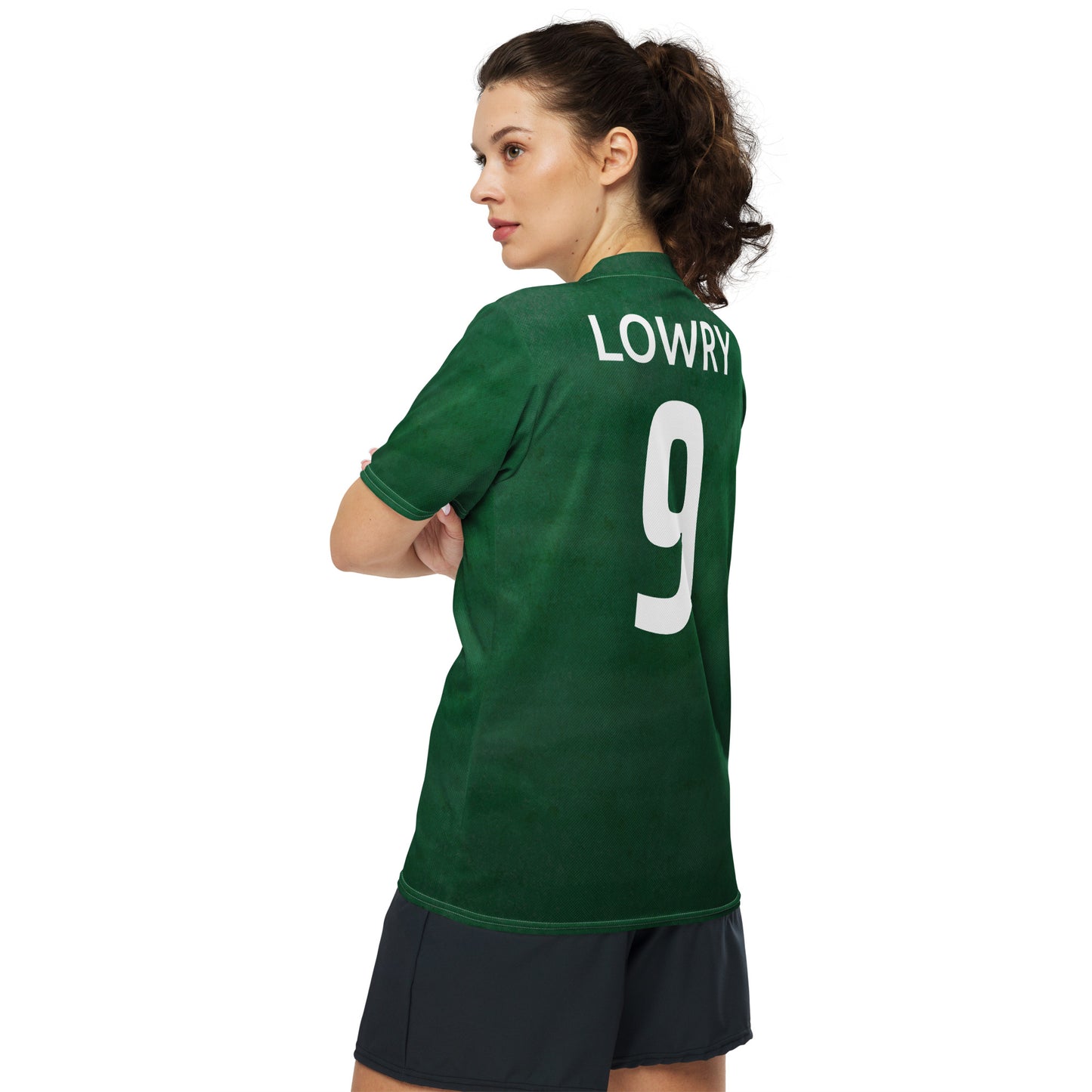 Unisex Golf Jersey – Shane Lowry #9  - Flag of Ireland