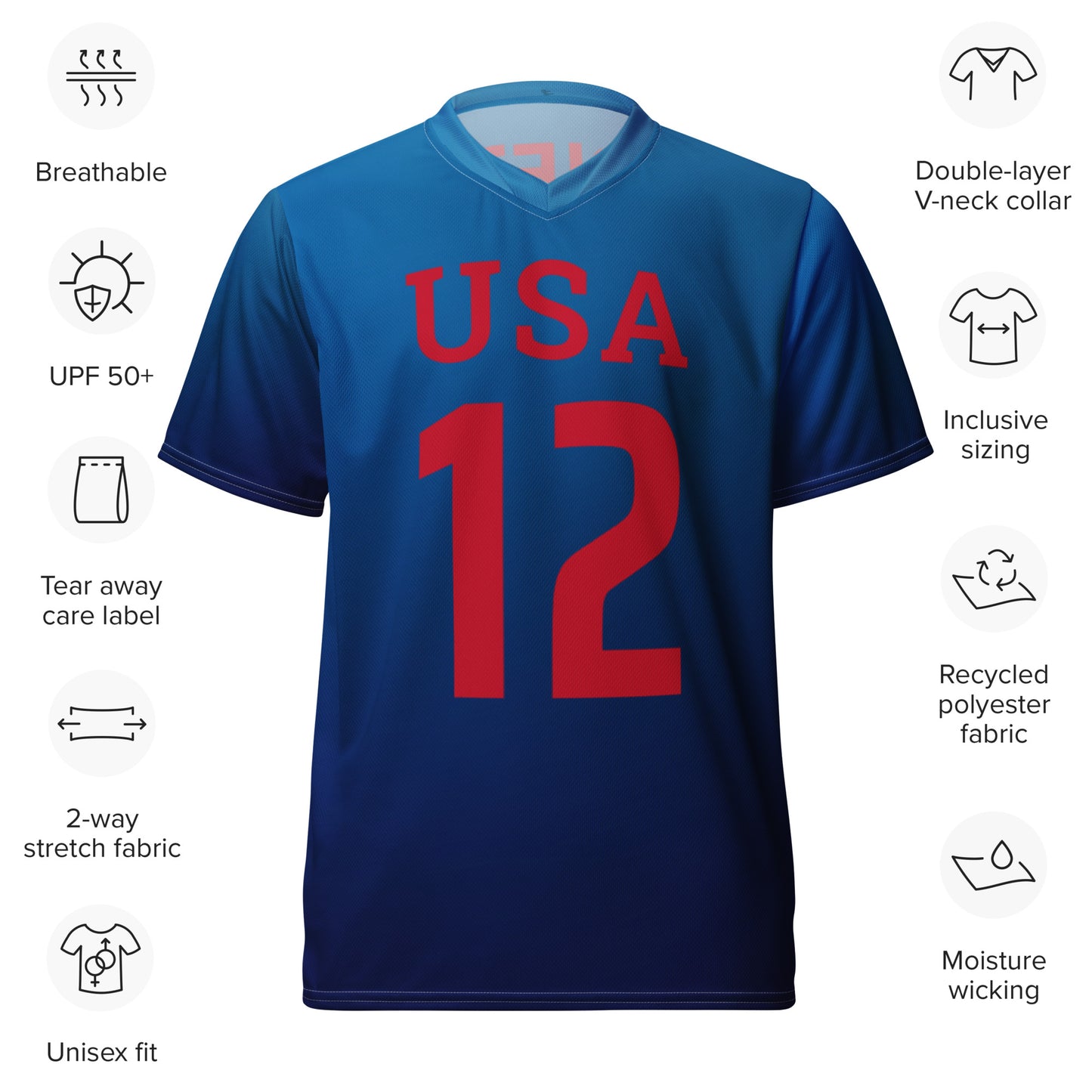 Unisex Golf Jersey – Jordan Spieth #12