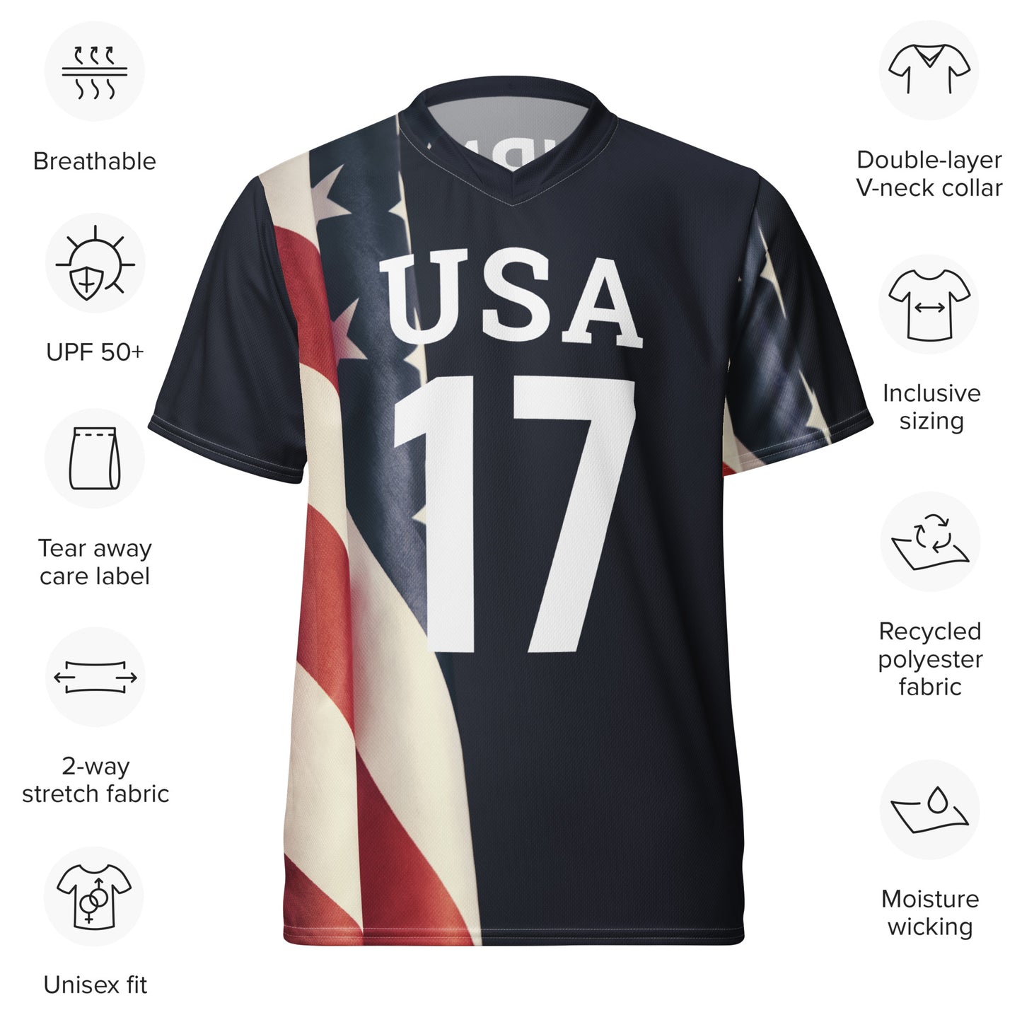 Unisex Golf Jersey – Sam Burns #17