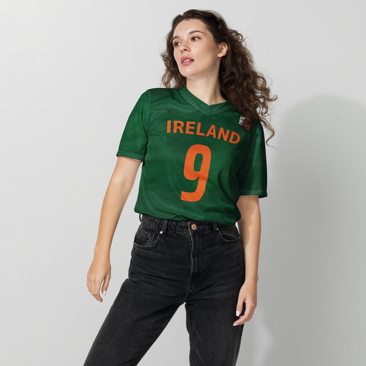 Unisex Golf Jersey – Shane Lowry #9 - Flag of Ireland