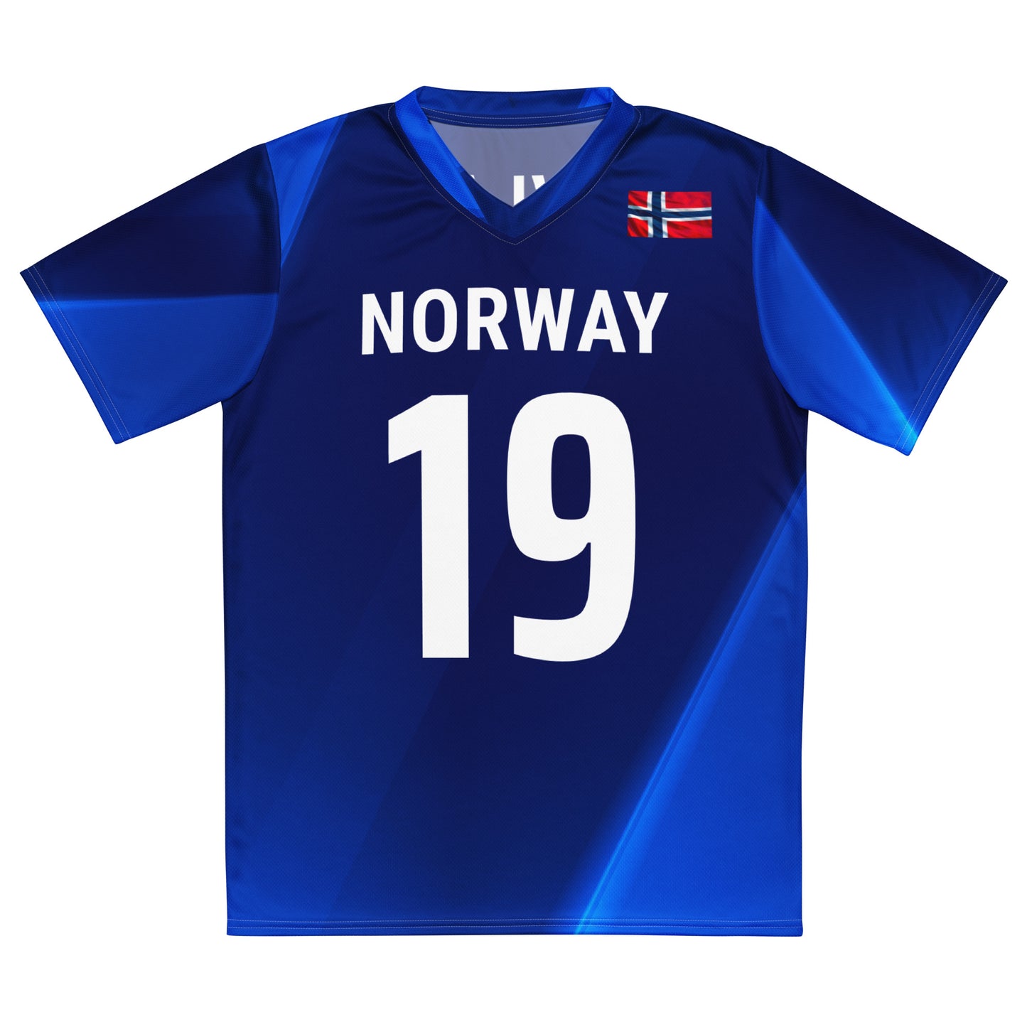 Unisex Golf Jersey – Viktor Hovland #19 – Flag of Norway